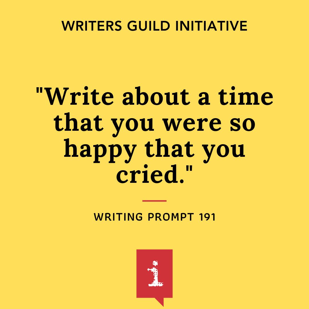 Write about a time that you were so happy that you cried.