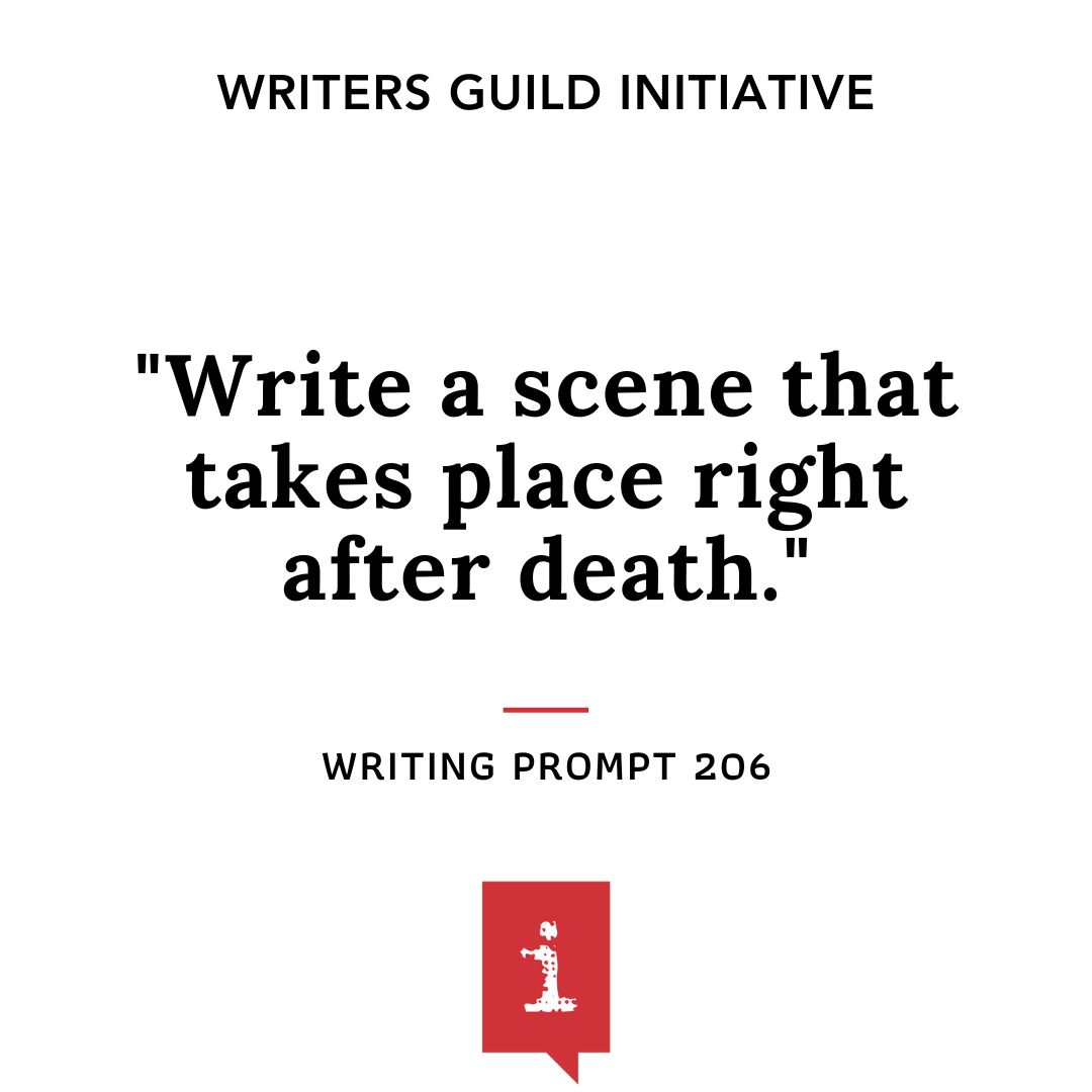 Write a scene that takes place right after death.